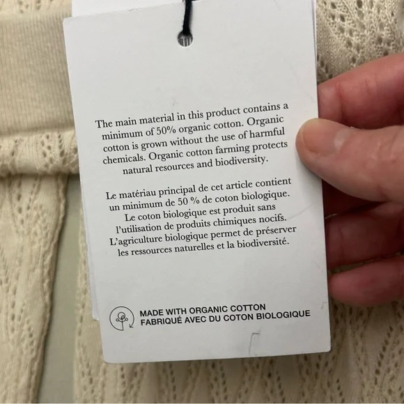 Selected Femme Cream Knit Pants , Size M NWT - Picture 14 of 15